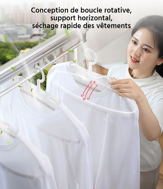 5 Light Weight Durable Non Slip Clothes Hangers fr